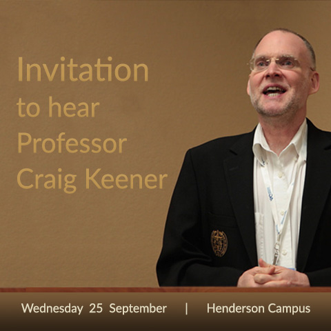 Public Lecture with Craig Keener