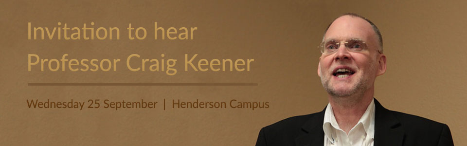 Craig Keener - Public Lecture
