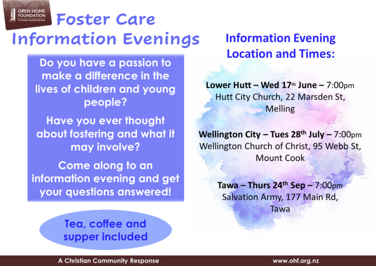 Foster Care Information Evenings Poster U.H. Removed 768x543